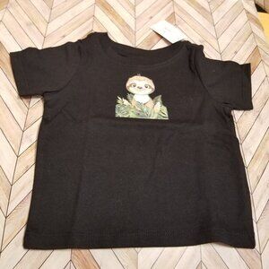 Baby Shirt – Cute Sloth with Leaf Design